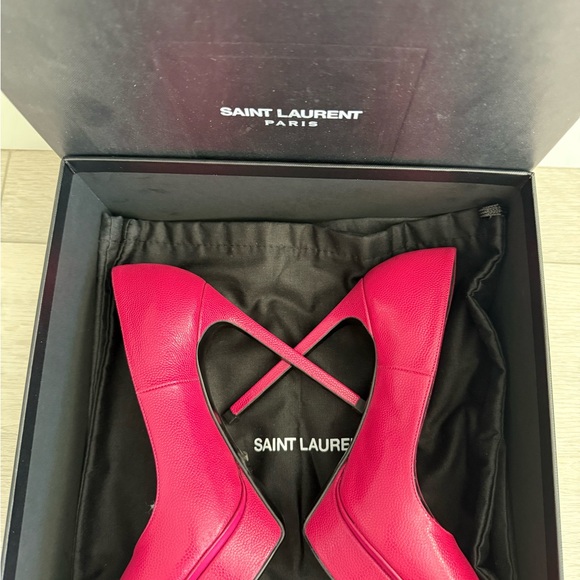 Saint Laurent Fuchsia Heels (Sz 5-5 1/2) - Picture 4 of 6